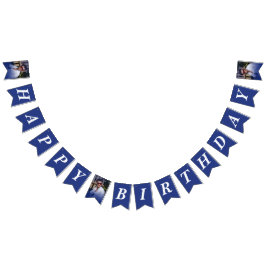 Banderines Foto Gradiente de la Marina Feliz Cumpleaños