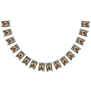 Banderines Foto mensual de un feliz cumpleaños de camper