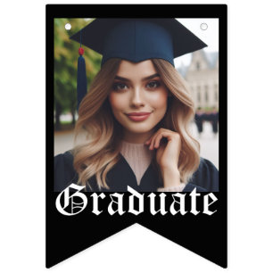 Banderines Foto Personalizada de Graduado Fiesta de Graduació