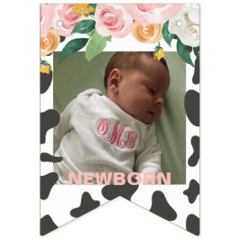 Banderines Fotografía de 12 meses del primer cumpleaños de la