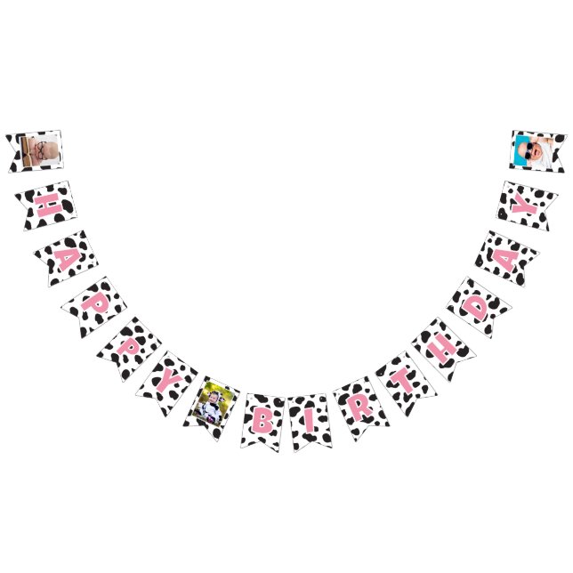 Banderines Fotografía de cumpleaños feliz para vaca del tema  (Todo)