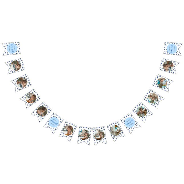 Banderines Fotos de 12 meses de cumpleaños Blueberry (Todo)