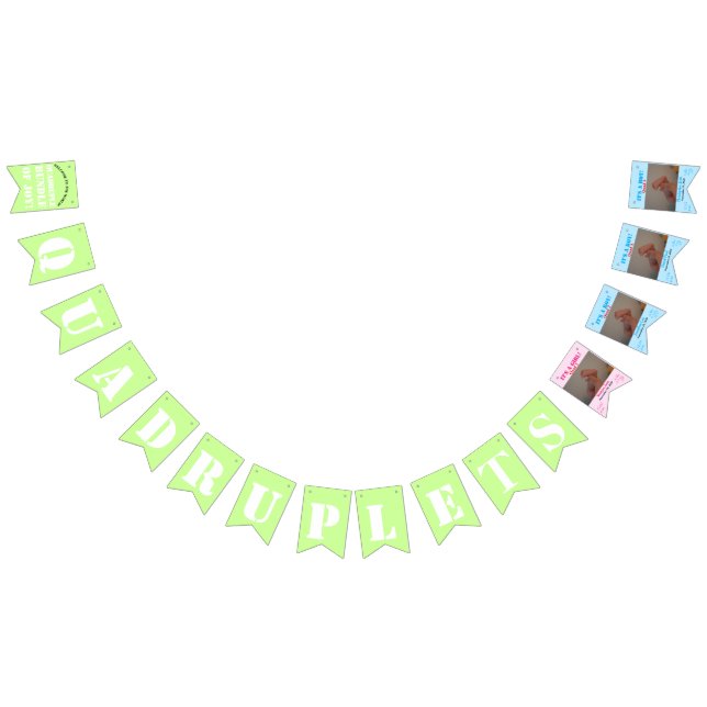 Banderines Fotos de nacimientos de niño Chica de cuadrupleta (Todo)