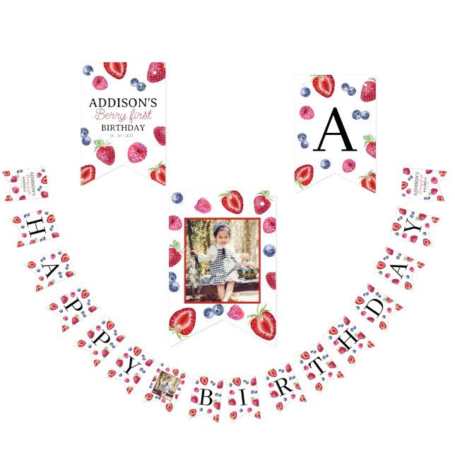 Banderines Fresa dulce Berry Primera foto de cumpleaños (Subido por el creador)