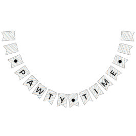 Banderines Fun Time Divertido Mascota de perro a rayas Cumple