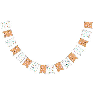 Banderines Funky Halloween patrones polka dot ghosts