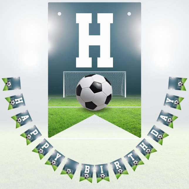 Banderines Fútbol deportivo de campo de fútbol feliz cumpleañ (Subido por el creador)