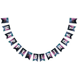 Banderines Galaxia Arcoiris Cumpleaños