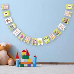 Banderines Gatos y regalos cortos   Amarillo