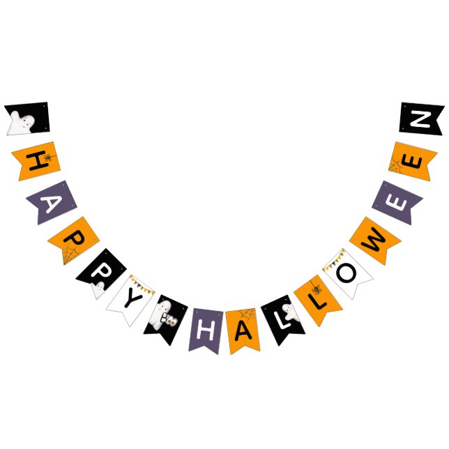 Banderines Ghost Happy Halloween (Todo)