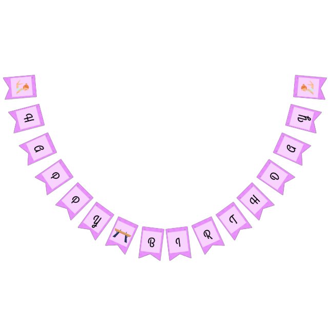 Banderines Gimnasia Feliz cumpleaños (Todo)