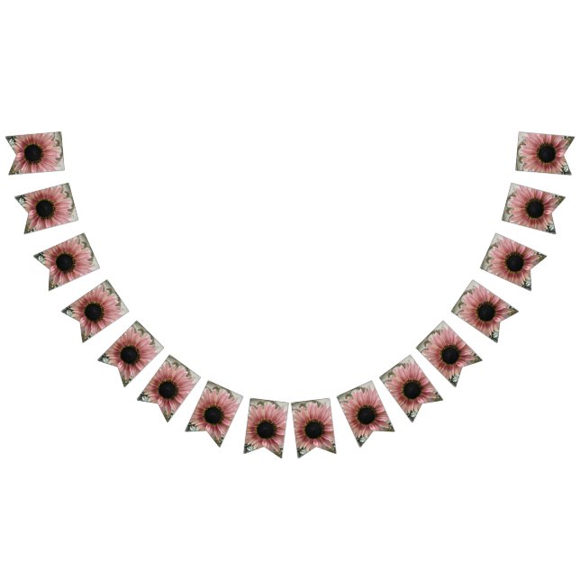 Banderines Girasol rosa pálido (Todo)