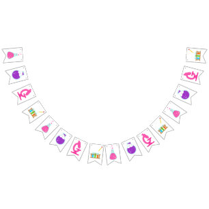 Banderines Girly Science Fiesta