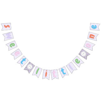 Banderines Girly Sweet Little One Candy Kids Cumpleaños
