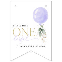 Globo púrpura, vegetación, follaje, primer cumplea