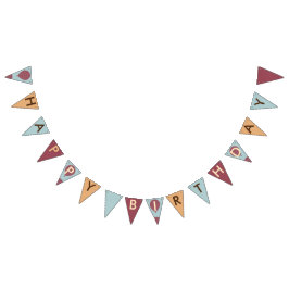 Banderines Globos de cumpleaños felices