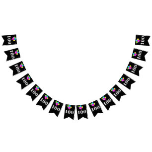 Banderines Globos de fiesta de 100 años