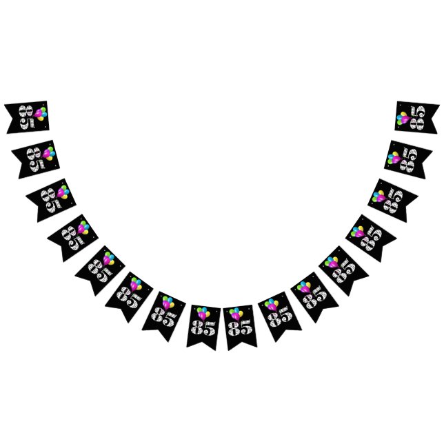 Banderines Globos de fiesta de 85 años (Todo)