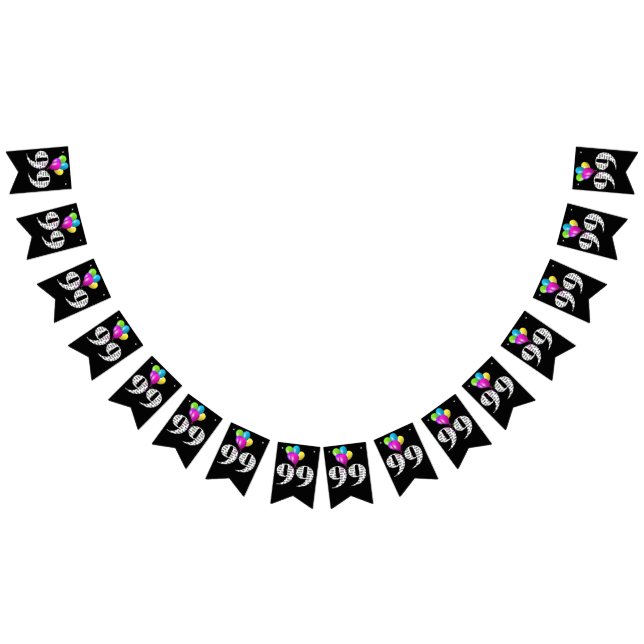 Banderines Globos de fiesta de cumpleaños 99 (Todo)