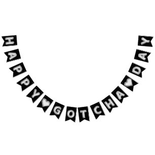 Banderines Globos de Relieve metalizado plateado feliz Día de