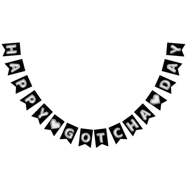 Banderines Globos de Relieve metalizado plateado feliz Día de (Todo)