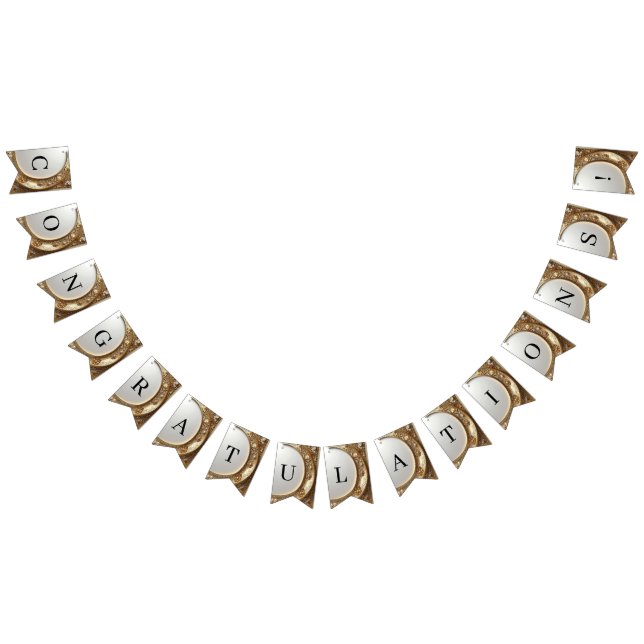 Banderines Golden Ornate Frame Bunting Flag (Todo)