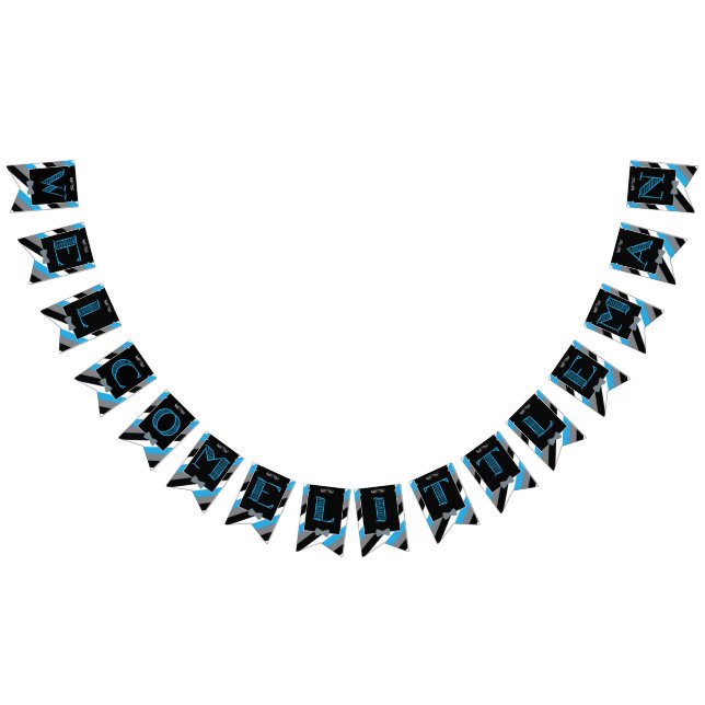 Banderines Golpe del bigote - pequeño empavesado del hombre - (Todo)