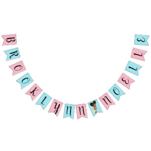 Banderines Golpe ligero personalizado de Baby Shower