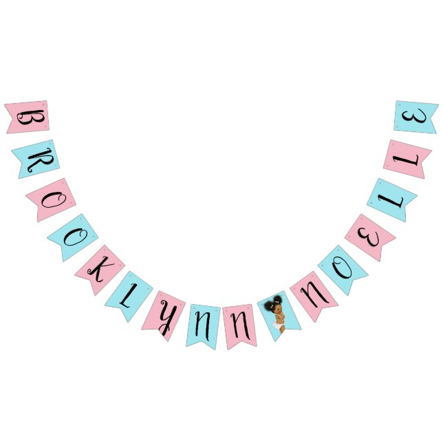 Banderines Golpe ligero personalizado de Baby Shower (Todo)