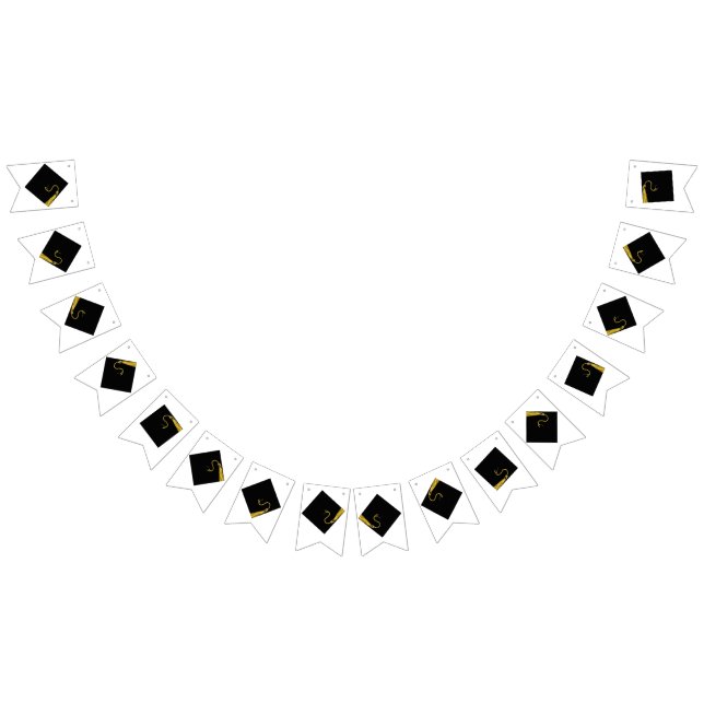 Banderines Gorras de graduación negras (Todo)