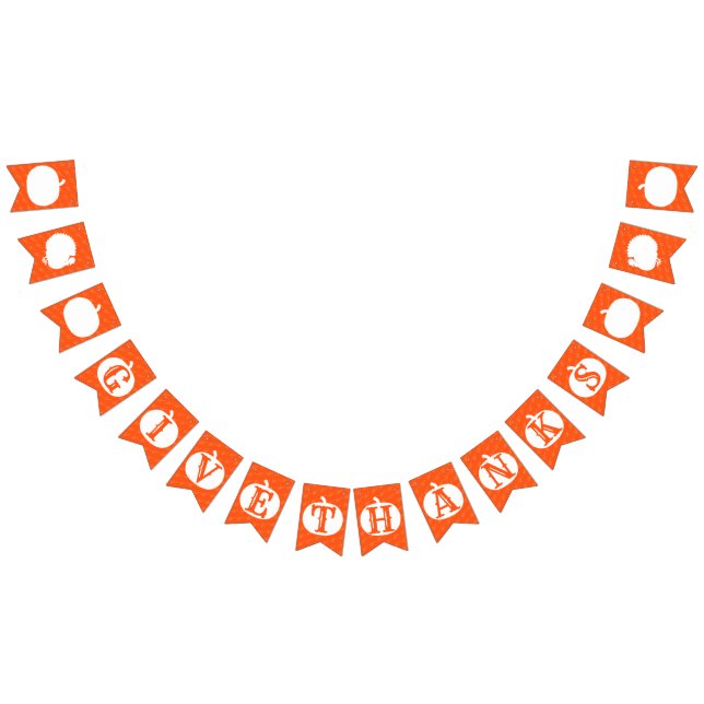Banderines Gracias, Naranja de calabaza, Día de Acción de Gra (Todo)