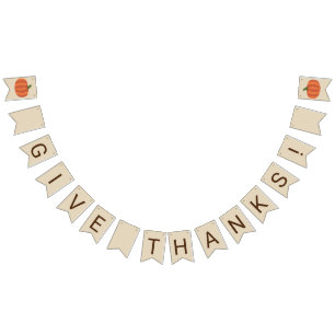 Banderines Gracias Pumpkin Thankending