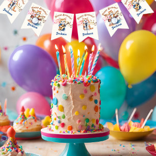 Banderines Graciosos gatos musicales karaoke niños Fiesta de