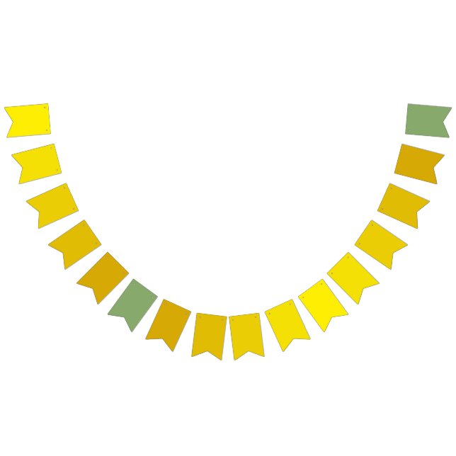 Banderines Gradiente verde canario de amarillo a piña Tropica (Todo)