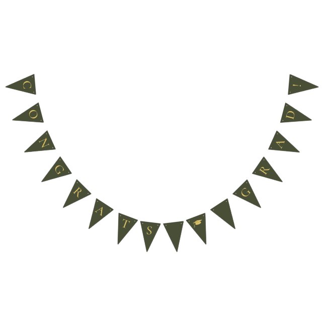 Banderines Grado Verde de felicitaciones (Todo)