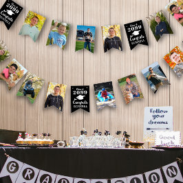 Banderines Graduación 12 fotos año felicitaciones nombre negr