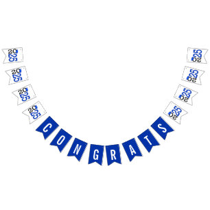 Banderines Graduación 2024 Azul y Negro