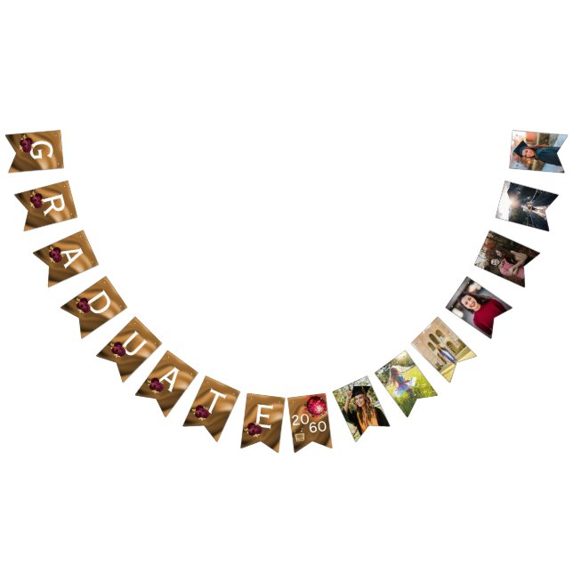 Banderines Graduación 7 Collage de fotos 2025 Fiesta Disco (Todo)