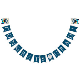 Banderines Graduación de Graduado para Graduados de Black Blu