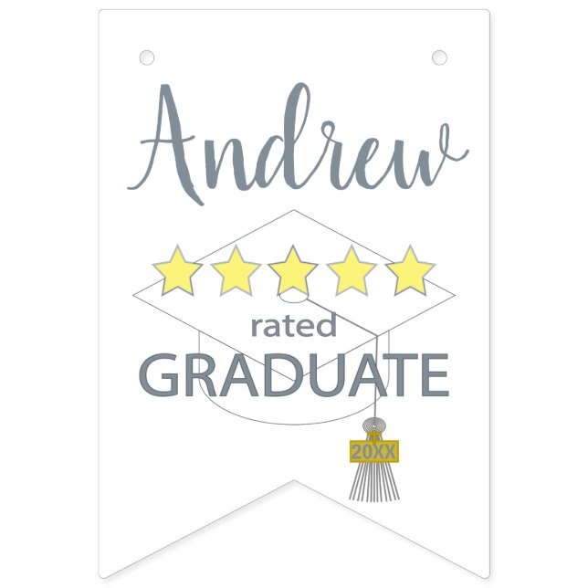 Banderines Graduado De 5 Estrellas (Primera bandera)