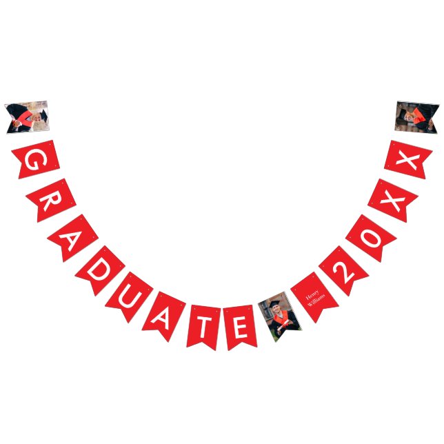 Banderines Graduado Nombre Año Fotos Personalizado Graduación (Todo)