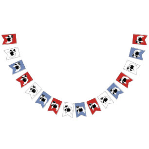 Banderines Gráficos de Keeshond - Arte de perro original lind