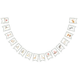 Banderines Granja de animales Jardín de vegetación es un niño