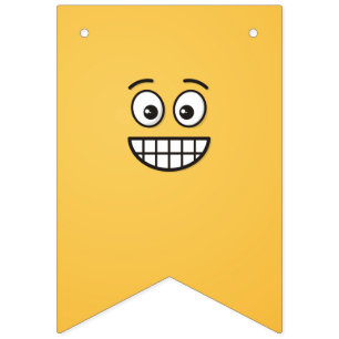 Banderines Grinning Face con los ojos abiertos