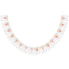 Banderines Groovy Cumpleaños Daisies Hippie Cumpleaños