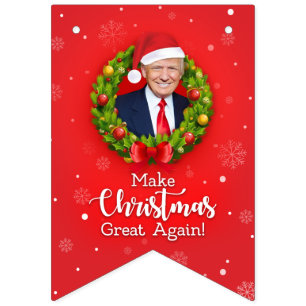 Banderines Haga navidad el gran otra vez triunfo MAGA regalo