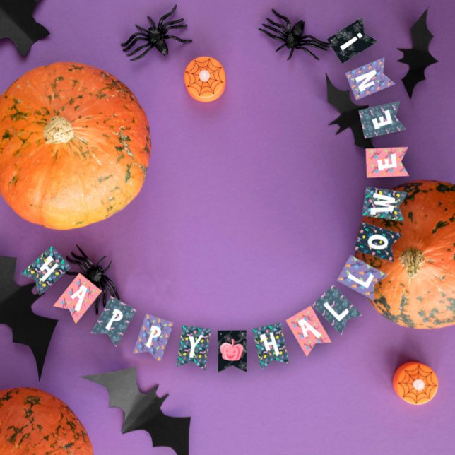 Banderines Halloween divertida (Funny Halloween Bunting Flags
)