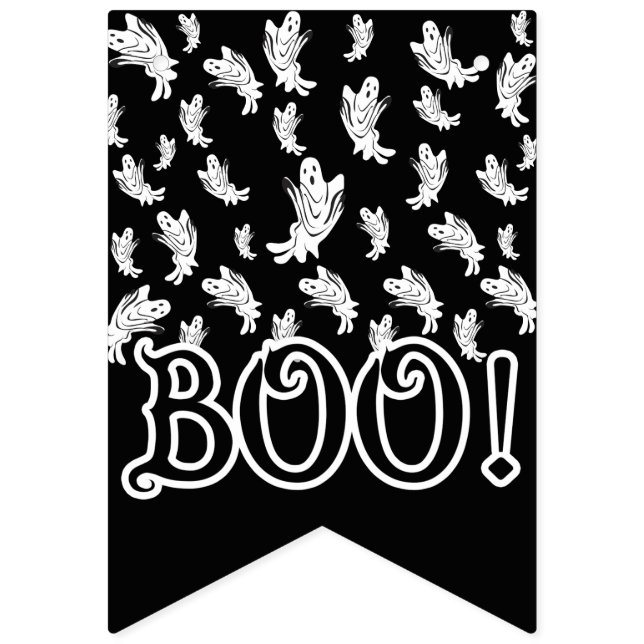 Banderines Halloween - Simplemente "Feliz Haunting" (Primera bandera)