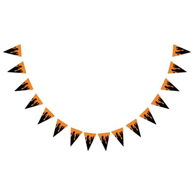 Banderines Halloween Spooky Naranja Black Drime Slime (Todo)