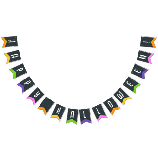 Banderines Happy Halloween Bunting Flags